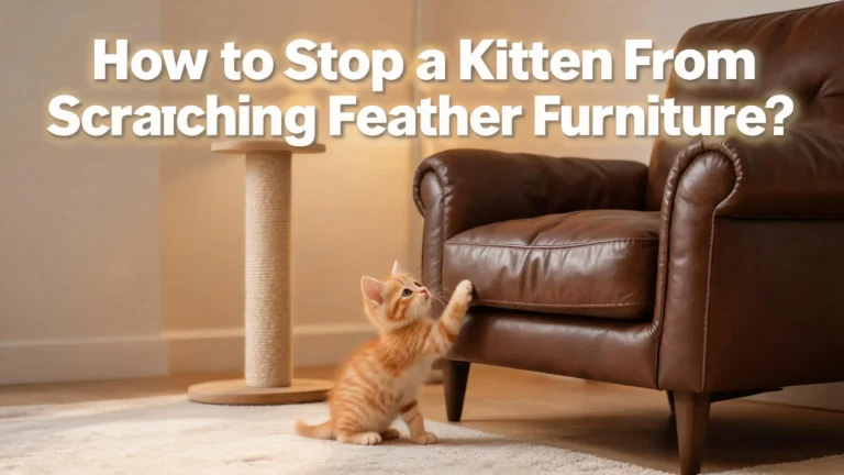 How to Stop a Kitten From Scratching Leather Furniture?
