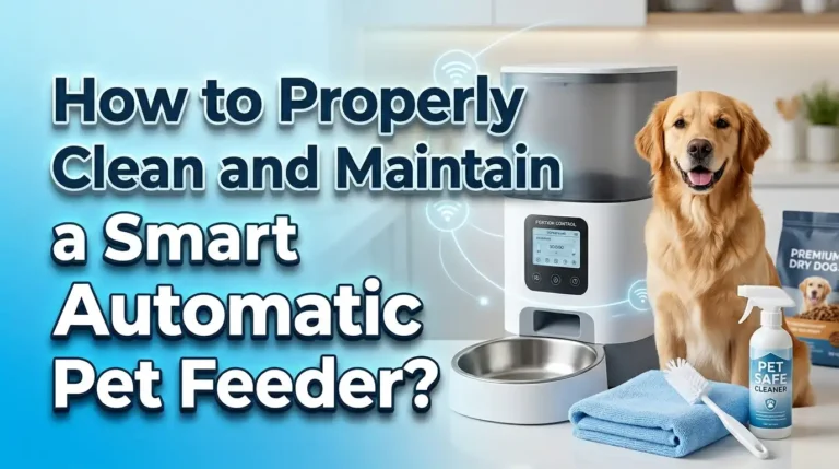 How to Properly Clean and Maintain a Smart Automatic Pet Feeder?