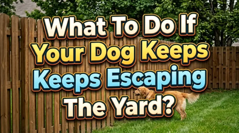 What To Do If Your Dog Keeps Escaping The Yard?