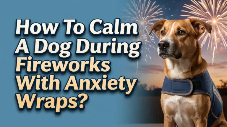 How To Calm A Dog During Fireworks With Anxiety Wraps?