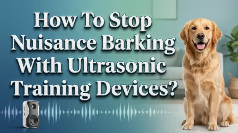How To Stop Nuisance Barking With Ultrasonic Training Devices?