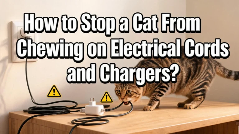 How to Stop a Cat From Chewing on Electrical Cords and Chargers?