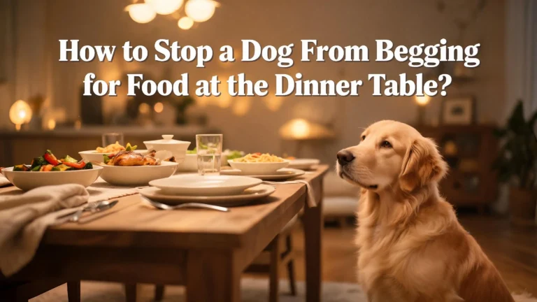 How to Stop a Dog From Begging for Food at the Dinner Table?