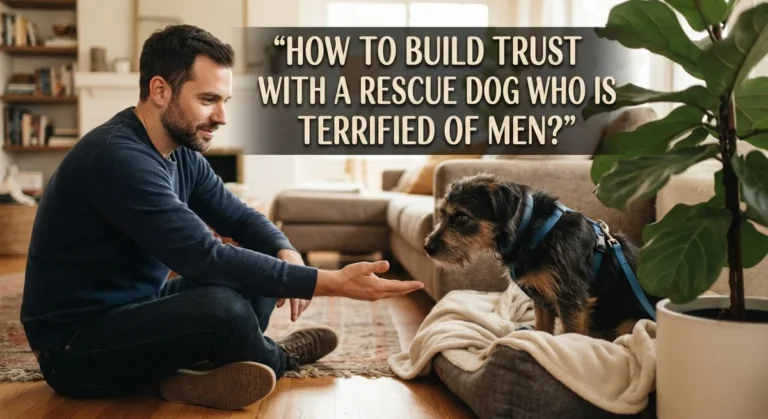 How to Build Trust With a Rescue Dog Who Is Terrified of Men?