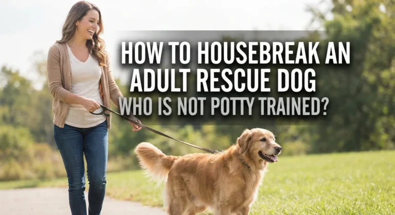 How to Housebreak an Adult Rescue Dog Who Is Not Potty Trained?