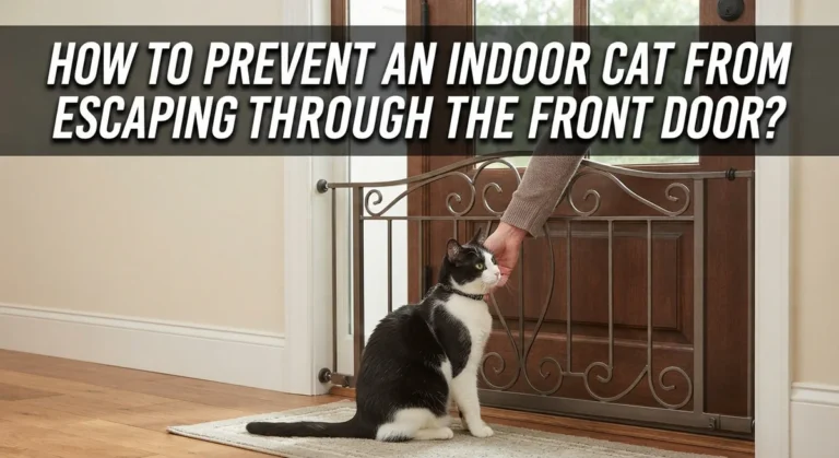 How to Prevent an Indoor Cat From Escaping Through the Front Door?