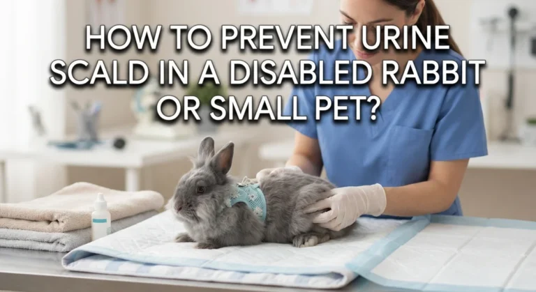 How to Prevent Urine Scald in a Disabled Rabbit or Small Pet?