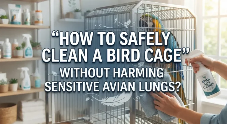 How to Safely Clean a Bird Cage Without Harming Sensitive Avian Lungs?