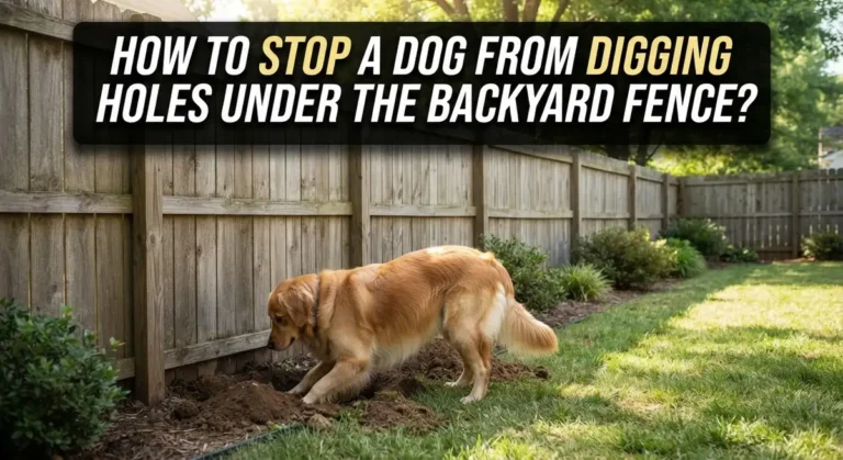 How to Stop a Dog From Digging Holes Under the Backyard Fence?
