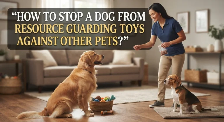 How to Stop a Dog From Resource Guarding Toys Against Other Pets?