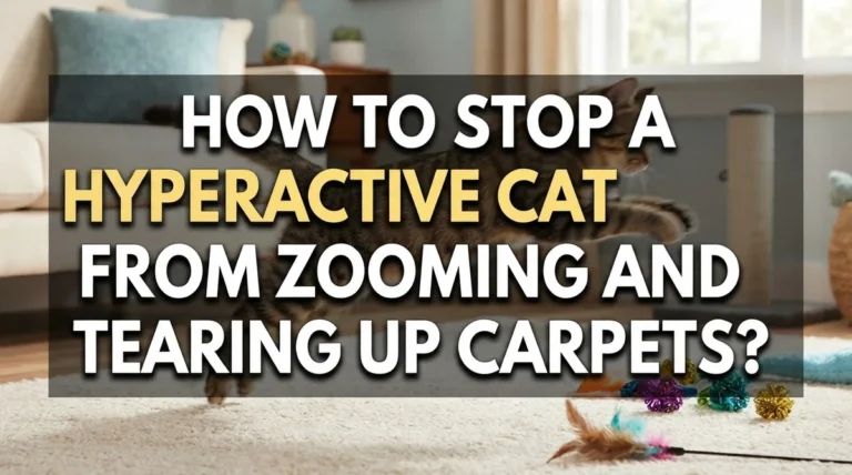 How to Stop a Hyperactive Cat From Zooming and Tearing Up Carpets?