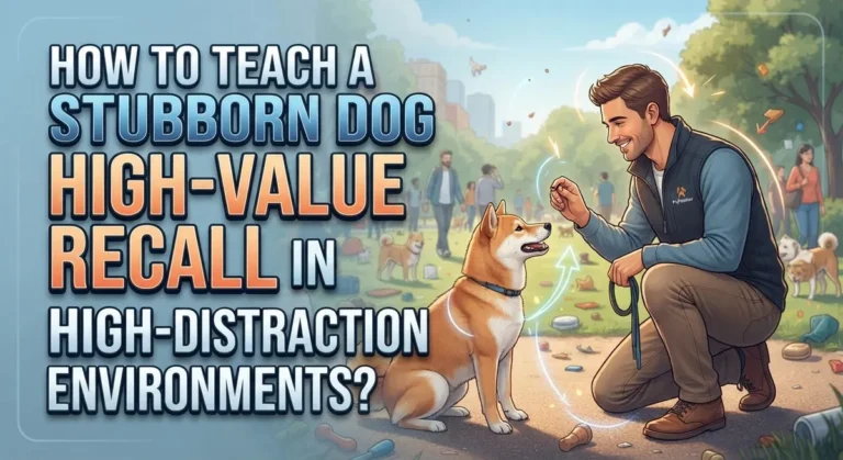 How to Teach a Stubborn Dog High-Value Recall in High-Distraction Environments?