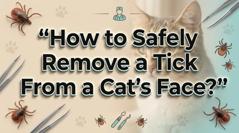 How to Safely Remove a Tick From a Cat’s Face?