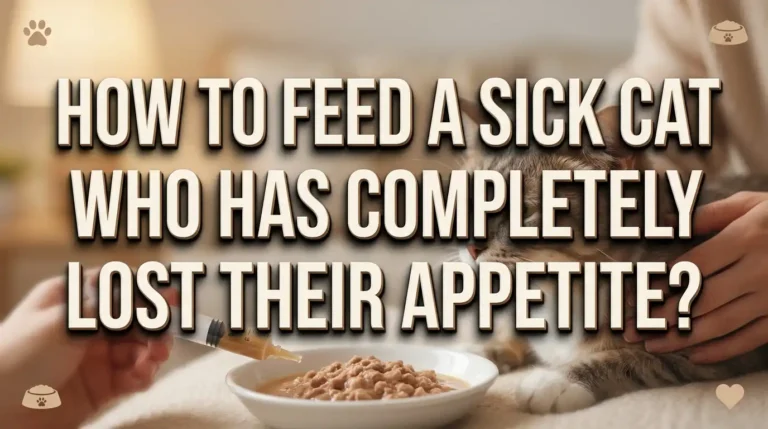 How to Feed a Sick Cat Who Has Completely Lost Their Appetite?
