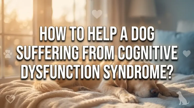 How to Help a Dog Suffering From Cognitive Dysfunction Syndrome?